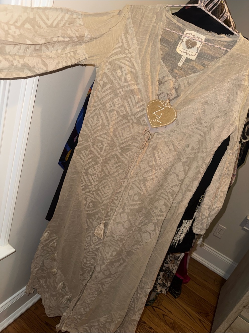 Bohemian lace coverup/duster